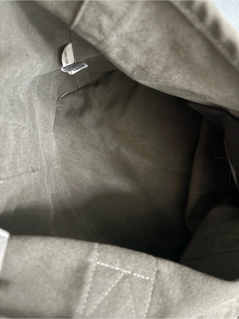 Toms large cotton canvas tote bag